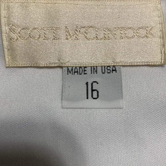 JESSICA MCCLINTOCK Braided Sleeves Lavender Formal Texture Gauzy Dress 16 - Picture 7 of 15